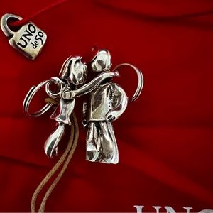 'Boy & Girl' UNO De 50 His and Her 2 Piece Keychain
